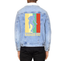 Kabaddi Or Kabadi Player Indian Sports Unisex Sherpa-lined Denim Jacket | Artistshot