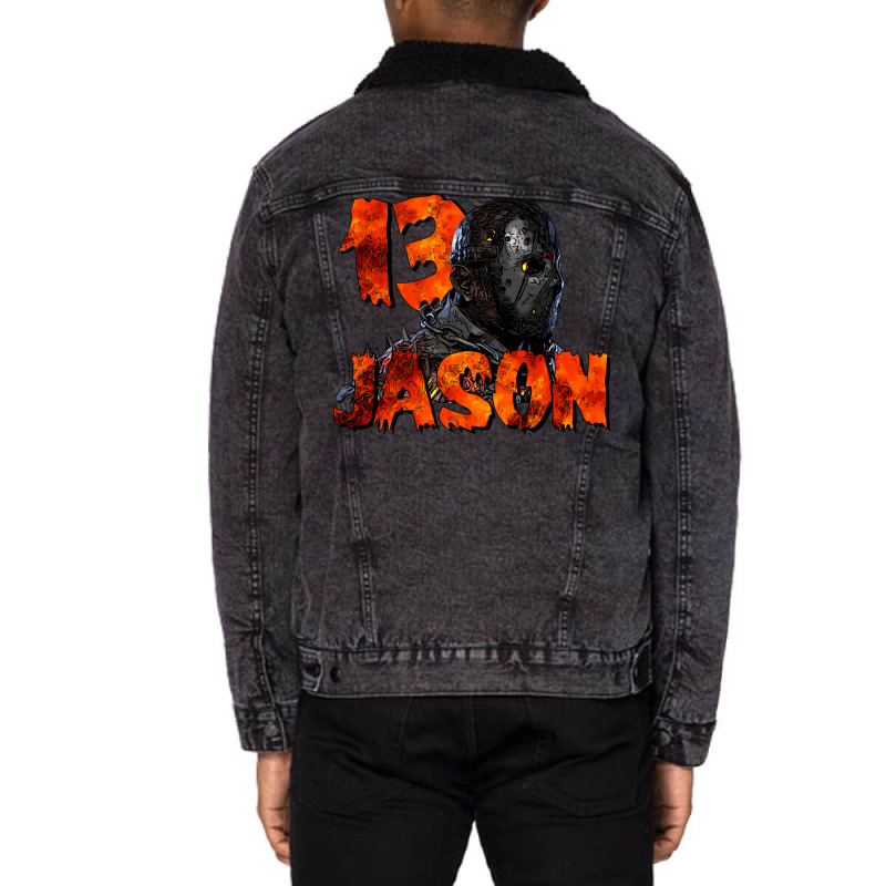 Jason Voorhees Friday The 13th 3 Unisex Sherpa-lined Denim Jacket | Artistshot