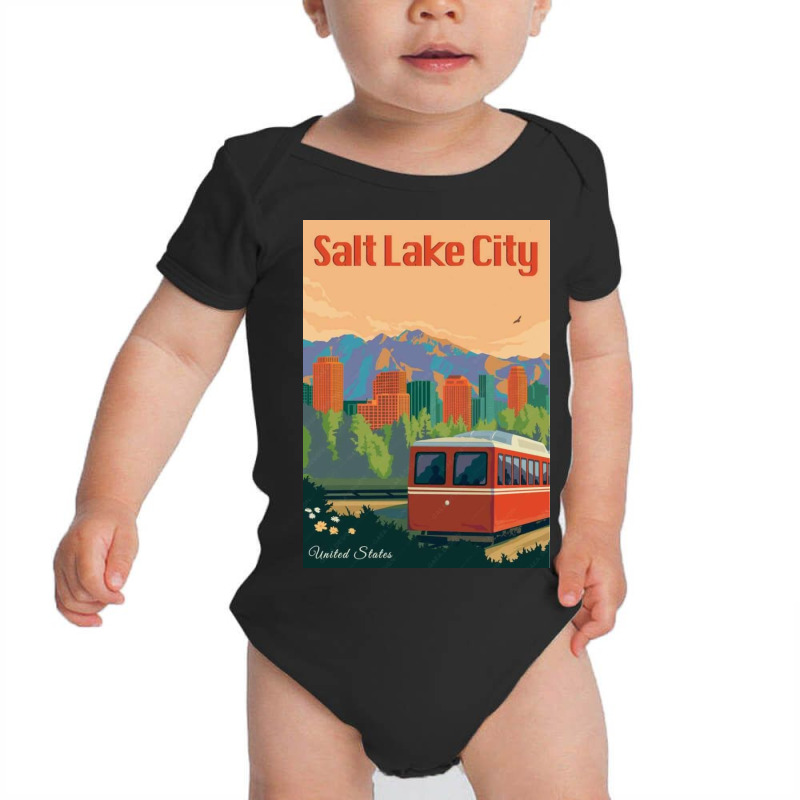 Salt Lake City Utah Baby Bodysuit | Artistshot