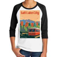 Salt Lake City Utah Youth 3/4 Sleeve | Artistshot