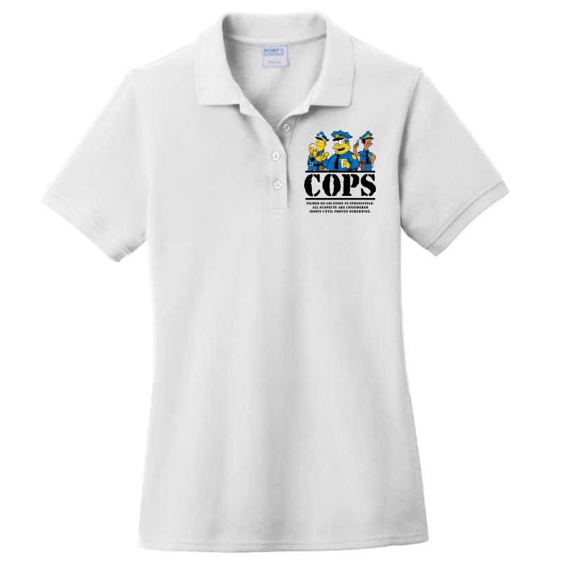 Cops Filmed On Location Ladies Polo Shirt by nounirovy8 | Artistshot