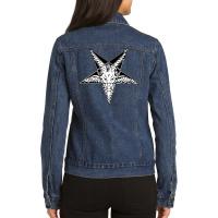 Praise Satan Ladies Denim Jacket | Artistshot