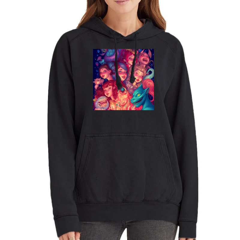 Woman On A Parade Vintage Hoodie | Artistshot