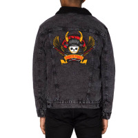 Karate Panda Samurai With Wings Unisex Sherpa-lined Denim Jacket | Artistshot