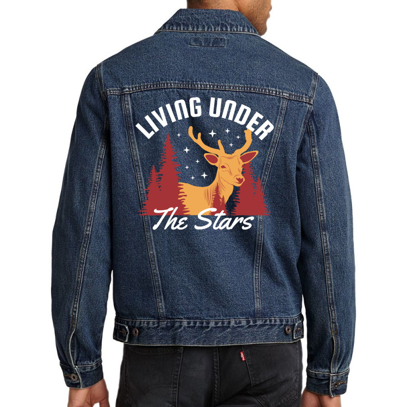 Living Under The Stars Men Denim Jacket by April Shop | Artistshot