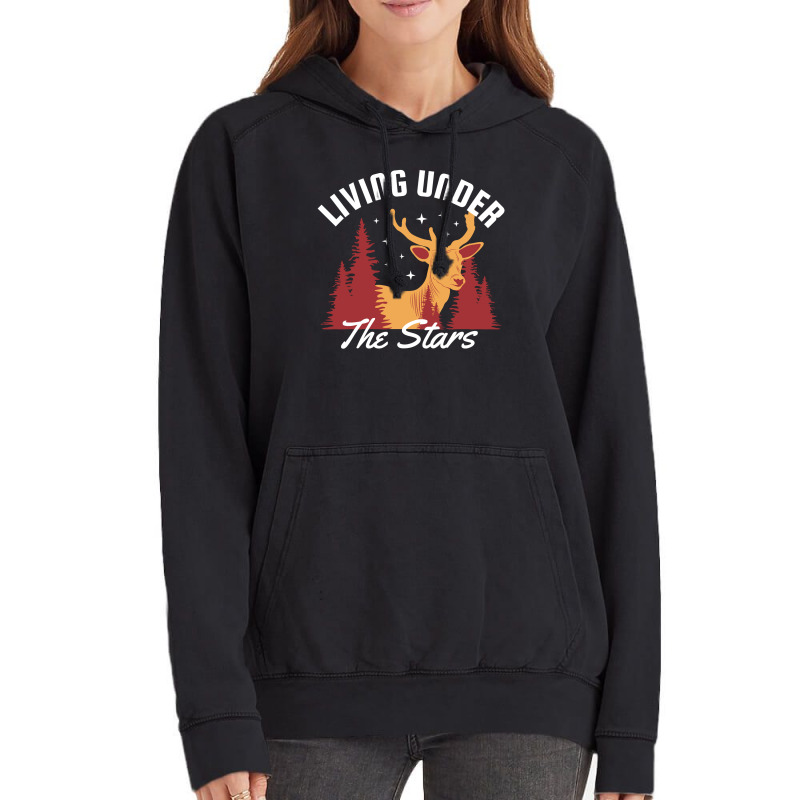 Living Under The Stars Vintage Hoodie by April Shop | Artistshot