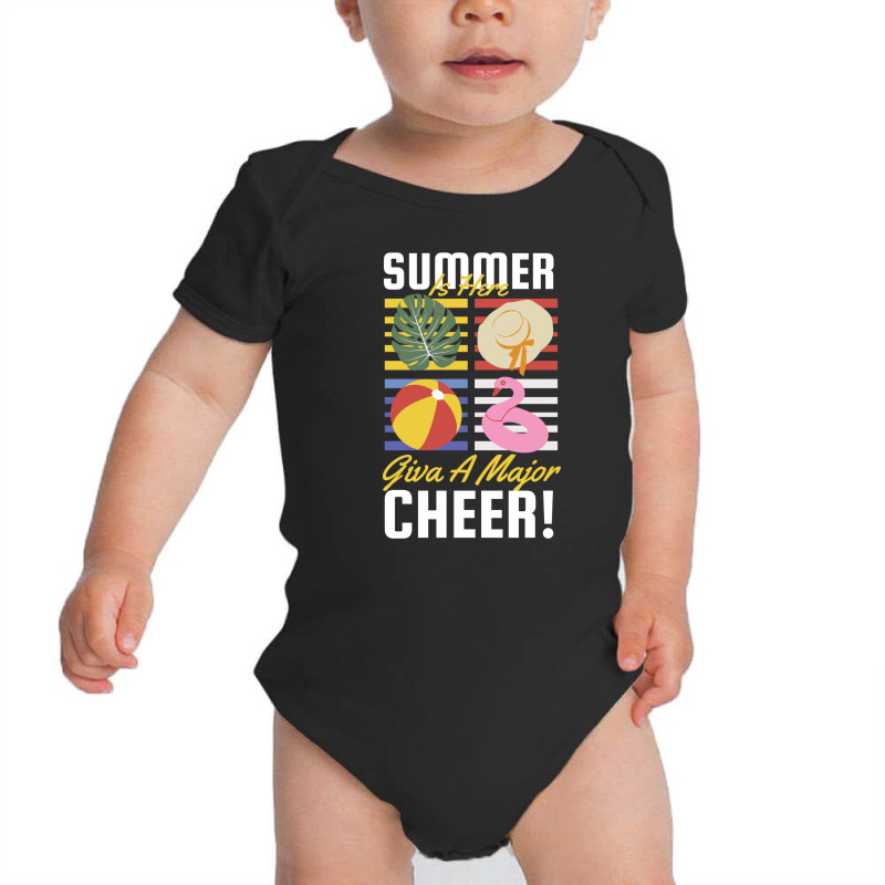 Summer Is Here Give A Major Cheer Baby Bodysuit by April Shop | Artistshot