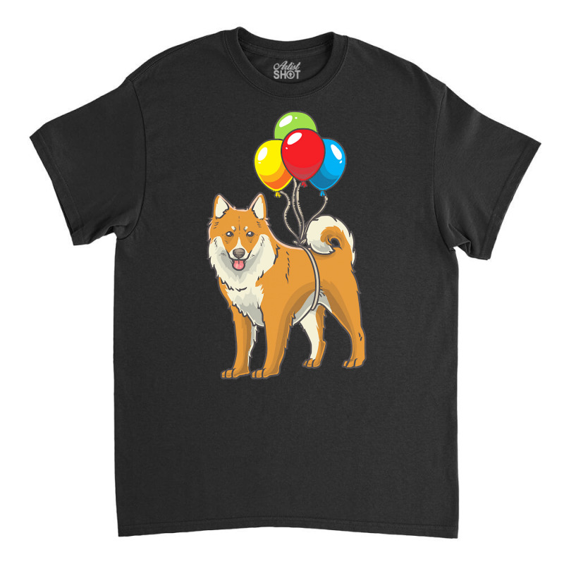 Dog Lover T  Shirt Icelandic Sheepdog Dog With Ballons T  Shirt Classic T-shirt by kris86407 | Artistshot