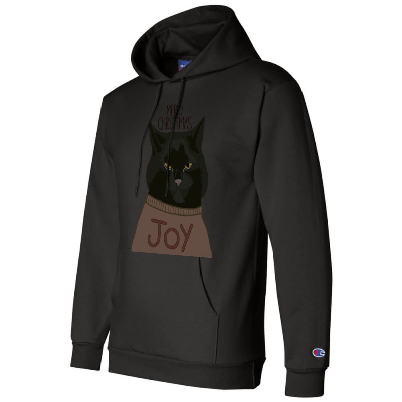 Black Cat Christmas Champion Hoodie by Timothy90 | Artistshot