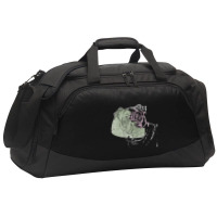 Dog Art Minimalist Pug Canine Empty Space Animal Active Duffel | Artistshot