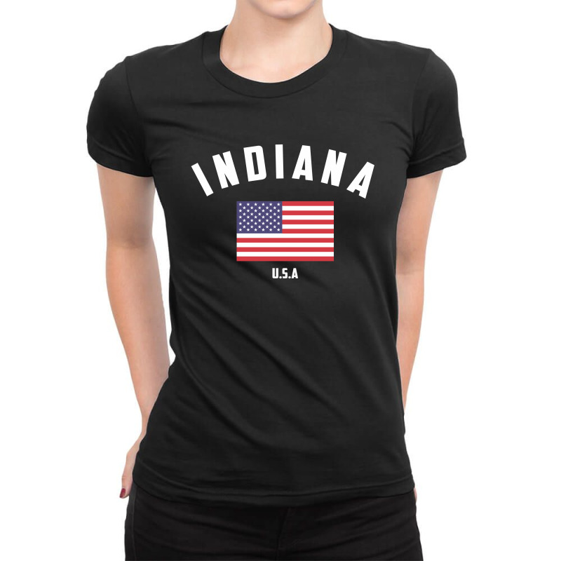 Indiana Ladies Fitted T-Shirt by Chris Ceconello | Artistshot