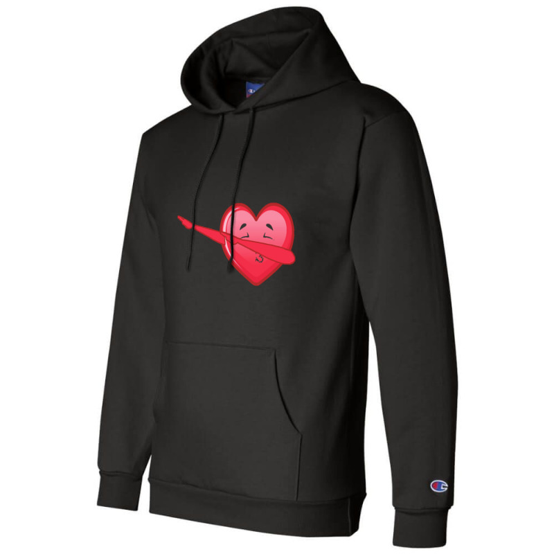 Valentine Day  Dabbing Heart Valentine Day Champion Hoodie by Fred J | Artistshot