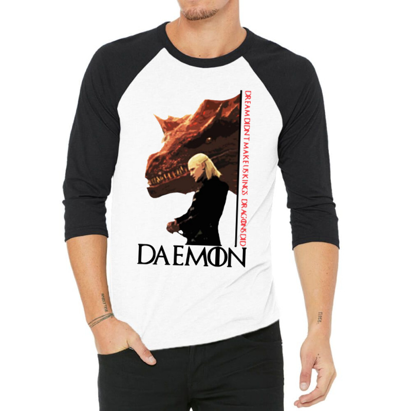 Daemon And Caraxes House Of The Dragon 3/4 Sleeve Shirt by Kimonos | Artistshot