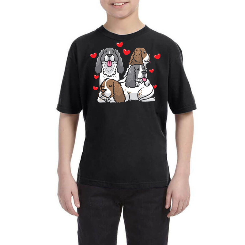 English Springer Spaniel T  Shirt English Springer Spaniel Dog Heart M Youth Tee | Artistshot