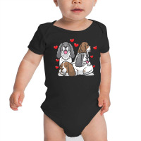 English Springer Spaniel T  Shirt English Springer Spaniel Dog Heart M Baby Bodysuit | Artistshot