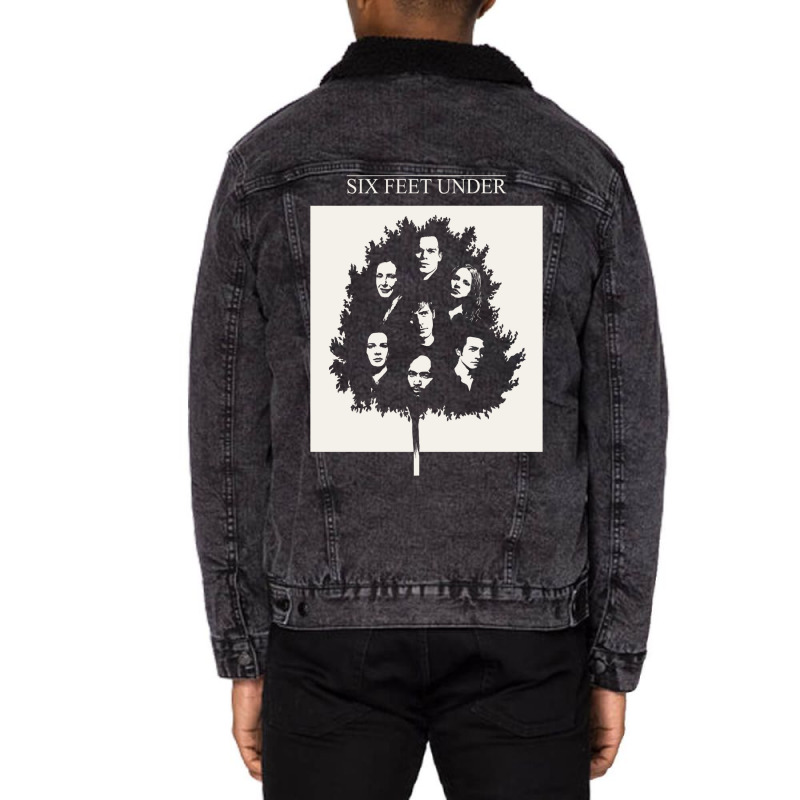 Six Feet Under Tv White Unisex Sherpa-lined Denim Jacket | Artistshot