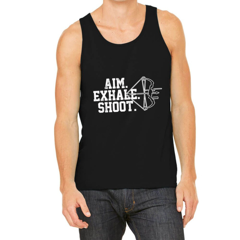 Archery   Aim Exhale Shoot Bow Hunting Archer Gift Tank Top by Darlyssia89 | Artistshot