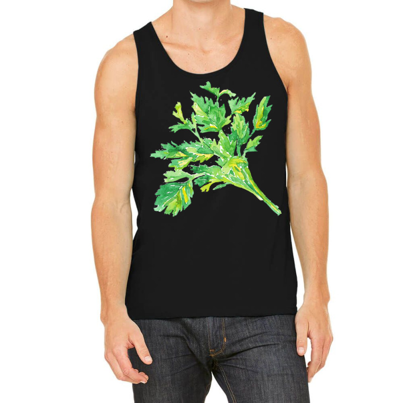 Parsley Wall Herb Watercolor T Shirtparsley Wall Poster Herb Watercolo Tank Top by hegmannaugustine848 | Artistshot