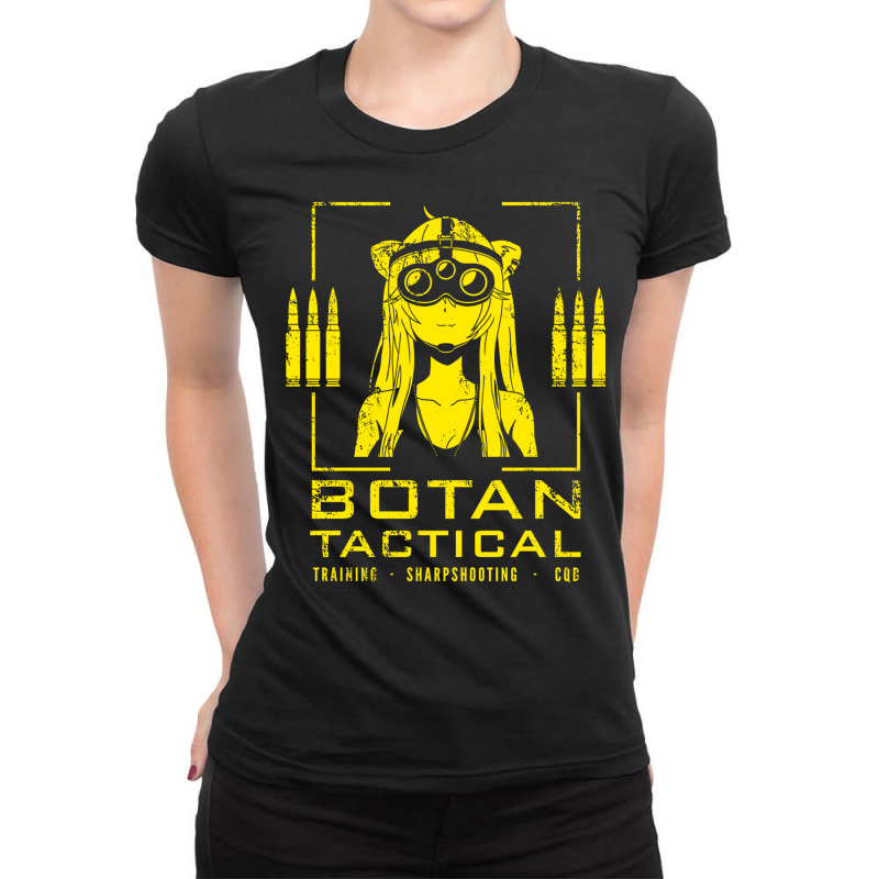 Botan Tactical   Yellow Ladies Fitted T-Shirt by chimeyandres5 | Artistshot