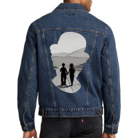 Modern Times Ending Illustration Men Denim Jacket | Artistshot