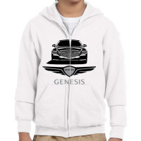 Genesis G80 2021 Now Design Youth Zipper Hoodie | Artistshot