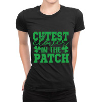 Cutest Lover In The Patch St Patricks Day Gifts Ladies Fitted T-shirt | Artistshot