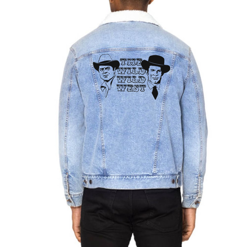 The Wild Wild West Tv Series Black Unisex Sherpa-lined Denim Jacket | Artistshot