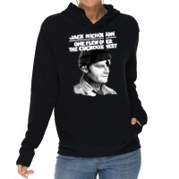 One Flew Over The Cuckoo's Nest With Title Illustration Lightweight Hoodie | Artistshot