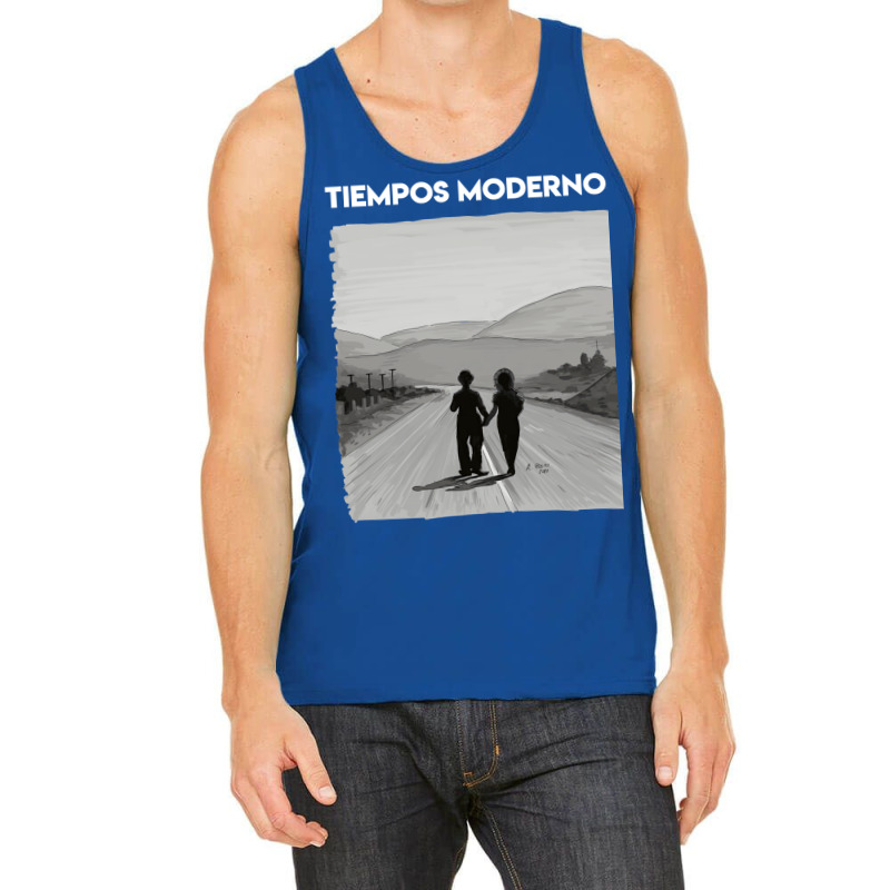 Copy Of Charly Chaplin   Modern Times Tank Top by chimeyandres5 | Artistshot