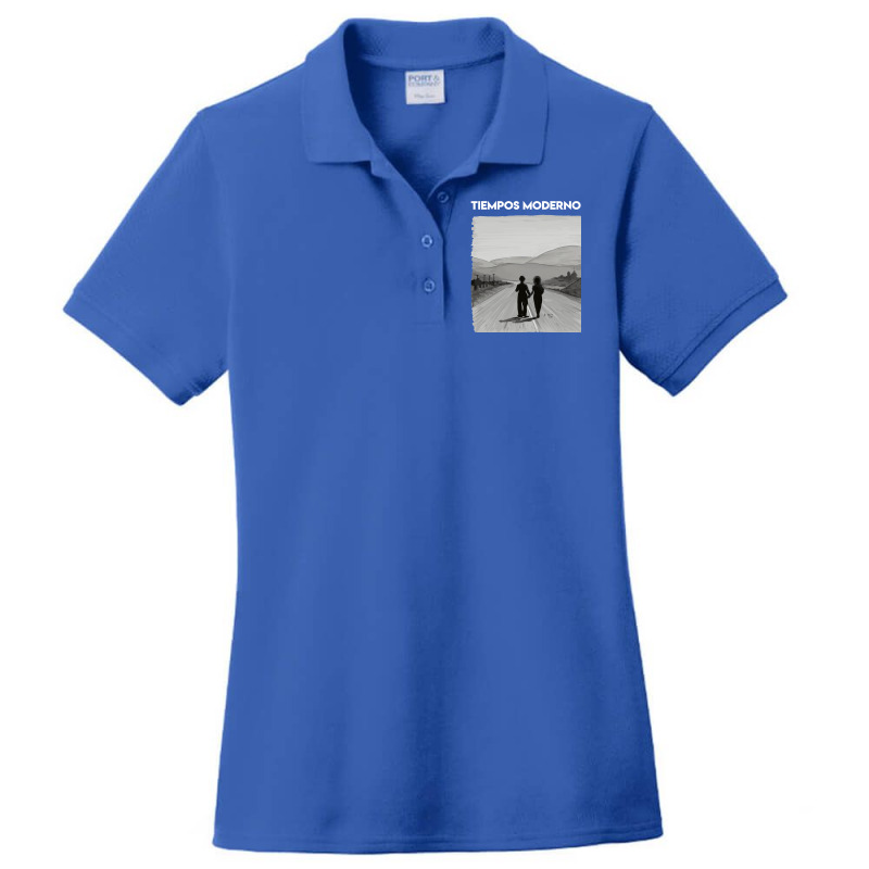 Copy Of Charly Chaplin   Modern Times Ladies Polo Shirt by chimeyandres5 | Artistshot