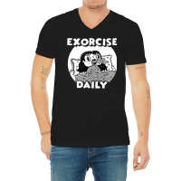 Daily Exorcism V-neck Tee | Artistshot