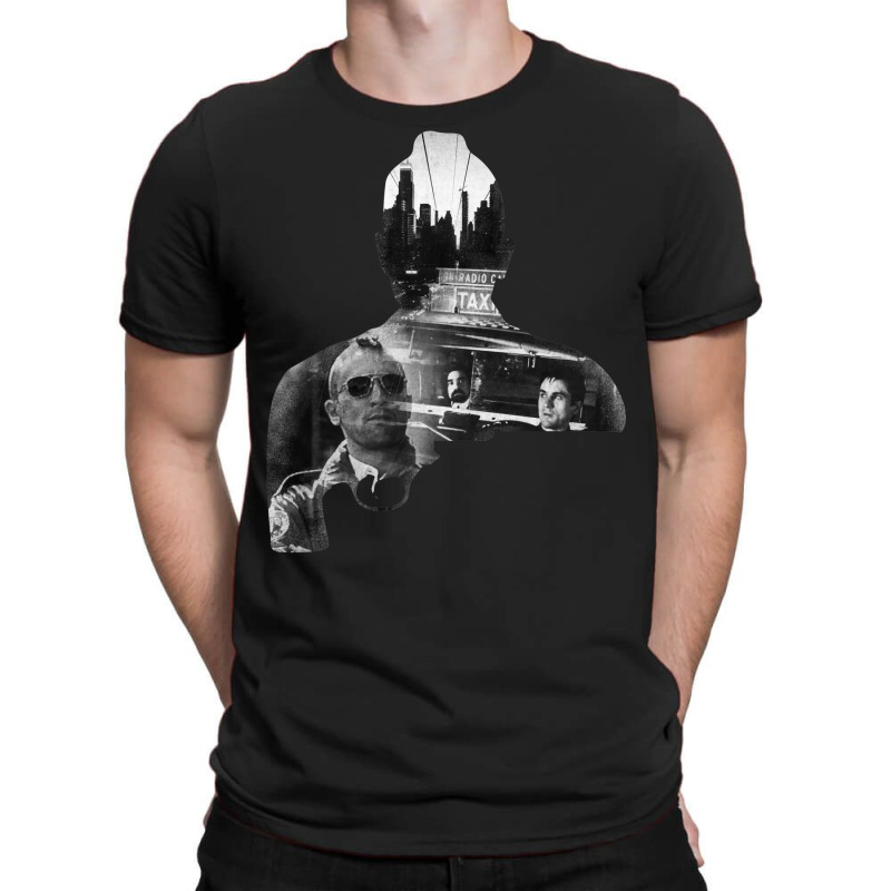 Martin Scorsese   Robert De Niro Taxi Driver Sillhouette T-shirt | Artistshot