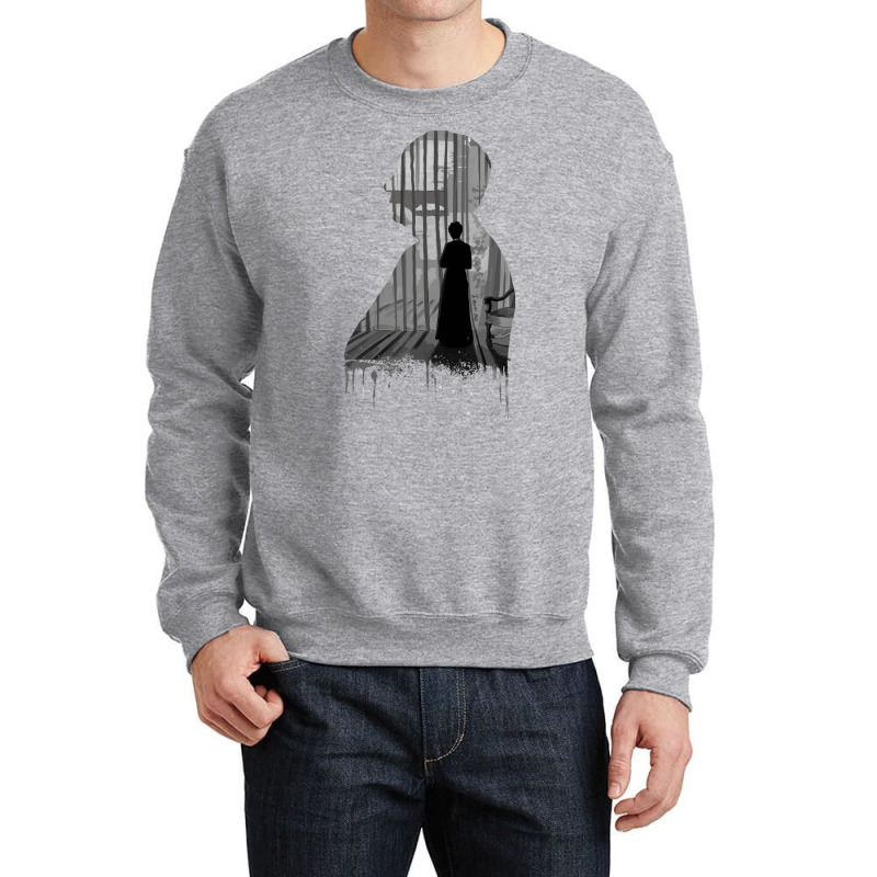 Rebecca Silhouette Illustration Crewneck Sweatshirt by aldeeblariik | Artistshot