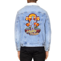 Retro Mighty Pirate Monkey Island Guybrush Threepwood Unisex Sherpa-lined Denim Jacket | Artistshot