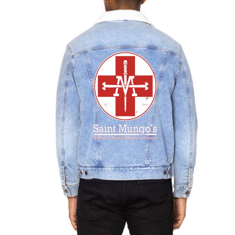 Saint Mungo's Hospital For Magical Maladies And Injuries Unisex Sherpa-lined Denim Jacket | Artistshot