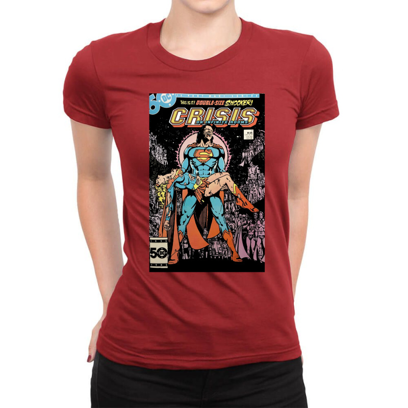 Crisis On Infinite Rooms Ladies Fitted T-Shirt by algievelinm | Artistshot