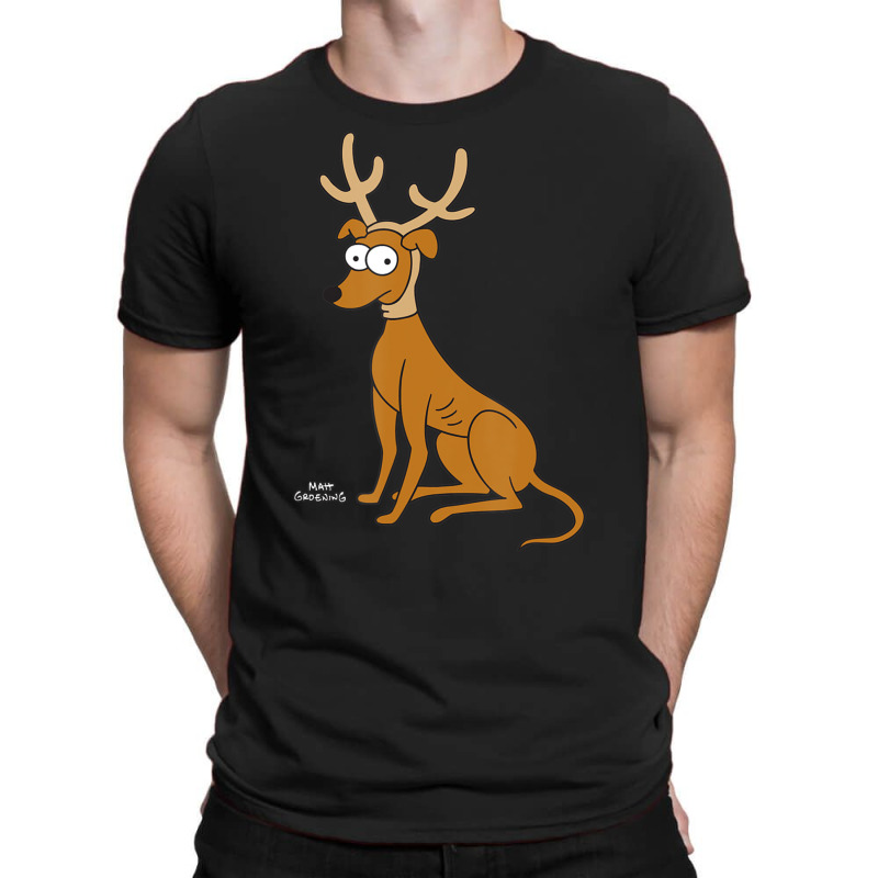 The Simpsons Santaâ€™s Little Helper Reindeer Ears Holiday T-Shirt by nettiemoodyrjn | Artistshot