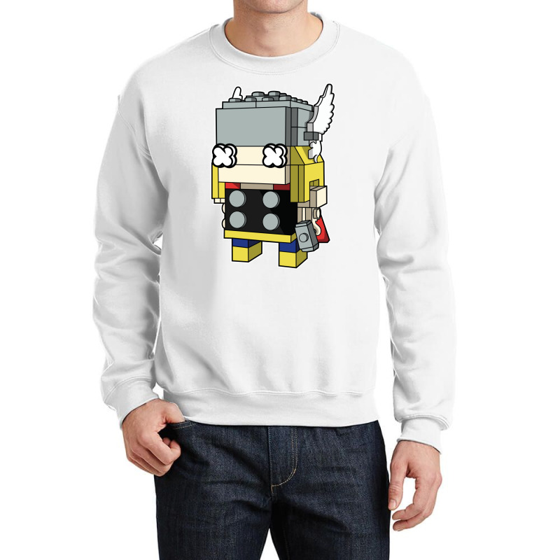 The God Of Thunder Brick Head Crewneck Sweatshirt | Artistshot