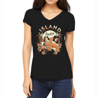 The Simpsons Treehouse Of Horror Island Paradise Group Alt Women's V-neck T-shirt | Artistshot