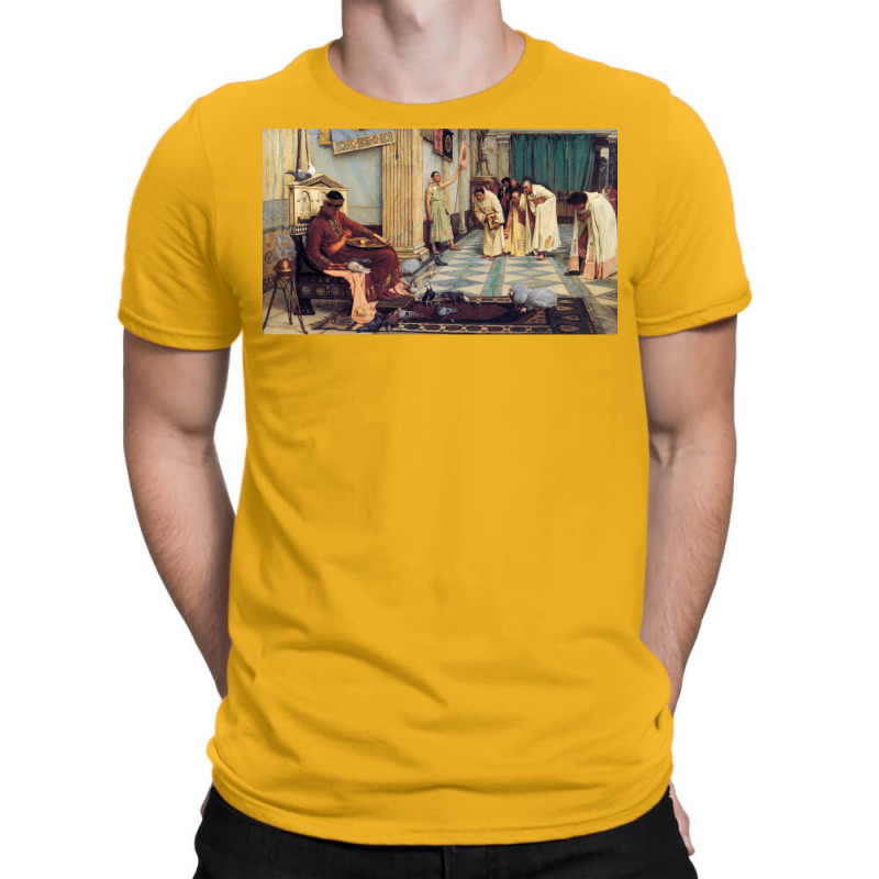 The Favourites Of The Emperor Honorius   John William Waterhouse T-shirt | Artistshot