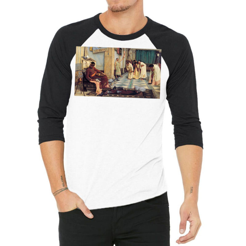 The Favourites Of The Emperor Honorius   John William Waterhouse 3/4 Sleeve Shirt | Artistshot