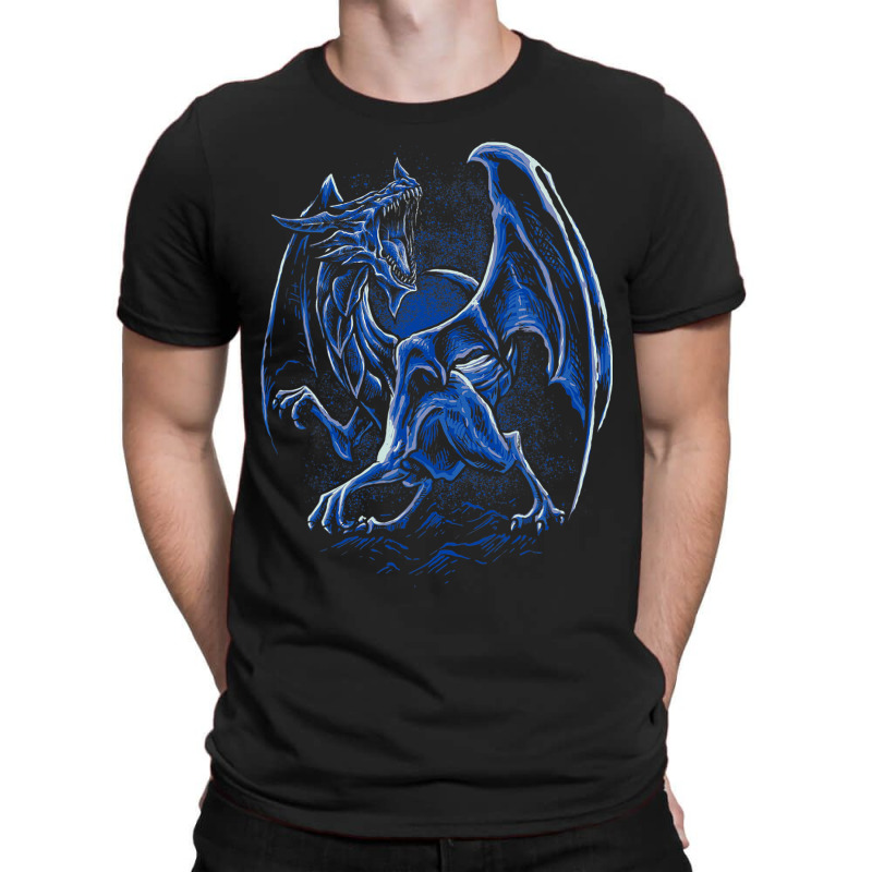 Dragon Blue Rpg Table Top Game Geometry Role Player T-Shirt by whoretacarpal | Artistshot