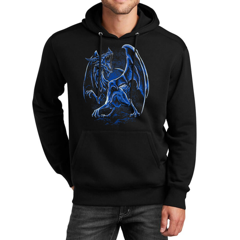 Dragon Blue Rpg Table Top Game Geometry Role Player Unisex Hoodie by whoretacarpal | Artistshot