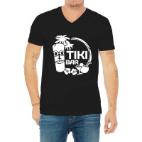 Tiki Bar V-neck Tee | Artistshot