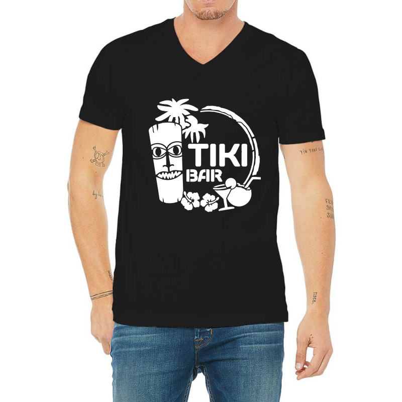 Tiki Bar V-Neck Tee by Tahu Art | Artistshot