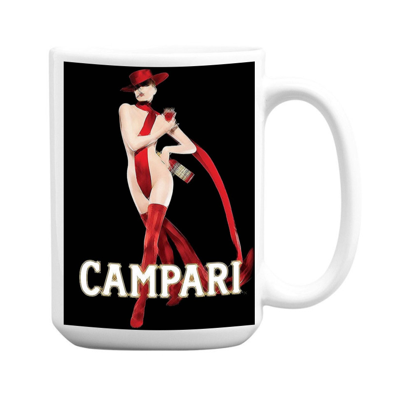 Woman Models Campari Red Poster 15 Oz Coffee Mug | Artistshot