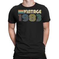 Vintage 1983 37th Birthday Gift Born In 1983 37 Years Old T-shirt | Artistshot