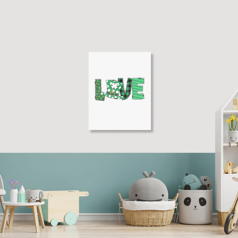 Funny St Patricks Day Quote Love St Patricks Day Gift Portrait Canvas Print | Artistshot