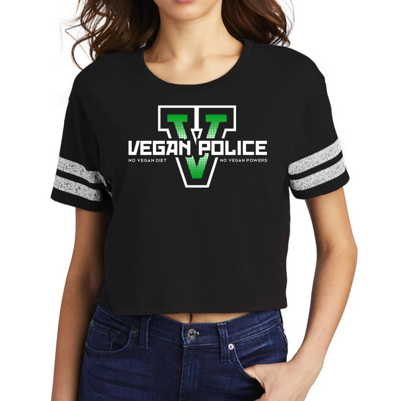 Vegan Police Scorecard Crop Tee by kuckjoanzh | Artistshot