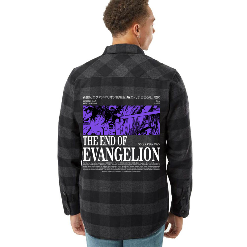 The End Of Evangelion Flannel Shirt by donellajeremykoa | Artistshot